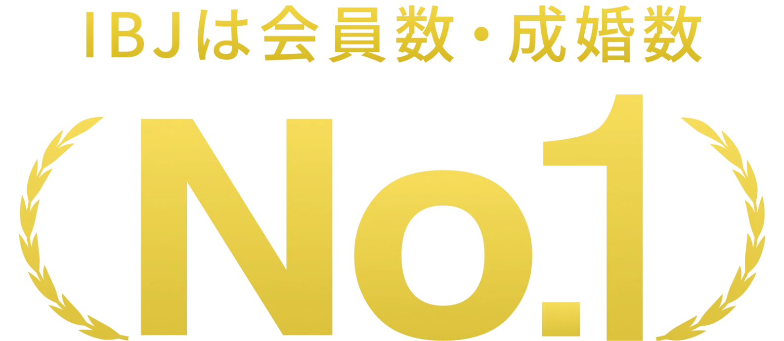 IBJは会員数・成婚数 No.1